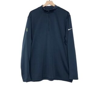 NIKE Dri-Fit  Half Zip Blue Golf Sweater Top XXL